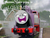 Size: 320x240 | Tagged: safe, artist:thebluev3, dialogue, female, implied male, implied shipping, locomotive, looking at you, photoshop, rosie, solo, steam locomotive, talking to viewer, this will end in steam, thomas the tank engine, train, train station, wat, yelling, you're going to love me