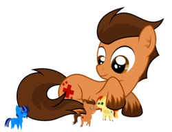 Size: 6500x5000 | Tagged: safe, artist:csillaghullo, oc, oc only, earth pony, pegasus, pony, absurd resolution, pointy ponies, toy