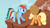 Size: 609x345 | Tagged: safe, screencap, applejack, rainbow dash, pony, fall weather friends, g4, my little pony: friendship is magic, cliff, out of context