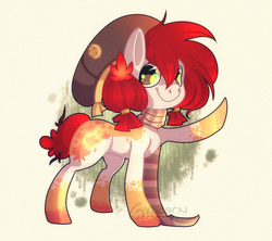 Size: 858x761 | Tagged: safe, artist:cappydarn, oc, oc only, earth pony, pony, clothes, hat, scarf