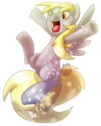 Size: 1200x1500 | Tagged: safe, artist:zoiby, derpy hooves, pegasus, pony, g4, female, mare, solo, sparkles, tongue out