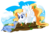 Size: 1024x672 | Tagged: safe, artist:xnightmelody, oc, oc only, oc:chad, oc:cobalt tangle, pegasus, pony, snake