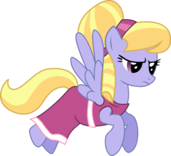 Size: 6918x6317 | Tagged: safe, artist:budgieflitter, cloud kicker, pegasus, pony, g4, hearth's warming eve (episode), absurd resolution, background pony, clothes, dress, female, flying, hearth's warming eve, mare, pegasus tribe, simple background, solo, transparent background, vector