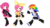 Size: 604x338 | Tagged: safe, artist:crystallight2014, fluttershy, pinkie pie, rainbow dash, human, g4, hatsune miku, humanized, kagamine len, kagamine rin, vocaloid