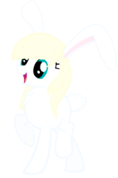 Size: 617x930 | Tagged: safe, artist:blackholeii, oc, oc only, oc:briar, rabbit, recolor, solo, white on white