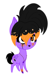 Size: 713x1119 | Tagged: safe, artist:necrophilifox, oc, oc only, earth pony, pony, solo