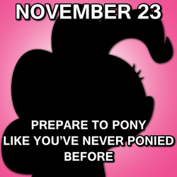 Size: 1403x1401 | Tagged: safe, pinkie pie, earth pony, pony, g4, my little pony: friendship is magic, season 4, female, image macro, silhouette, solo