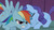 Size: 1280x720 | Tagged: safe, artist:titanium dragon, rainbow dash, rarity, g4, fanfic, fanfic art, fanfic cover, female, lesbian, protecting, ship:raridash, shipping, vector