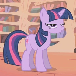 Size: 500x500 | Tagged: safe, screencap, twilight sparkle, g4, female, reaction image, solo, unamused