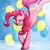 Size: 2000x2000 | Tagged: safe, artist:kelisah, pinkie pie, g4, balloon, female, solo