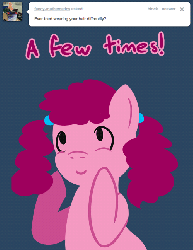 Size: 500x647 | Tagged: safe, artist:steveholt, pinkie pie, g4, alternate hairstyle, animated, female, pinkie pie answers, solo, tumblr