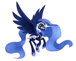 Size: 2000x1608 | Tagged: safe, artist:jazzybrony, princess luna, alicorn, pony, g4, armor, female, mare, simple background, solo, transparent background, warrior luna