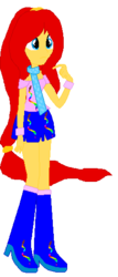 Size: 228x535 | Tagged: safe, artist:gabythehedgehog, oc, oc only, oc:gaby, equestria girls, g4, boots, clothes, equestria girls-ified, high heel boots, necktie, shirt, shoes, skirt, solo