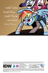 Size: 1073x1650 | Tagged: safe, idw, applejack, fluttershy, pinkie pie, rainbow dash, rarity, twilight sparkle, g4, official, spoiler:comic, comic, faic, idw advertisement, mane six, preview, reaction image