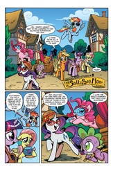 Size: 1073x1650 | Tagged: safe, idw, official comic, applejack, fluttershy, pinkie pie, rainbow dash, rarity, twilight sparkle, alicorn, dragon, earth pony, pegasus, pony, unicorn, g4, official, spoiler:comic, spoiler:comic13, comic, female, idw advertisement, male, mane six, mare, preview, twilight sparkle (alicorn)