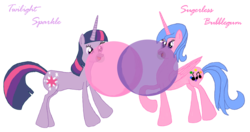 Size: 1280x676 | Tagged: safe, twilight sparkle, g4, bubblegum, shipping, sugerless bubblegum