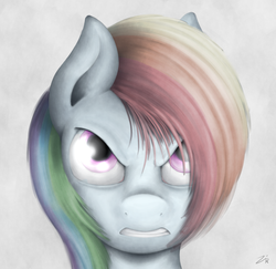 Size: 1200x1165 | Tagged: safe, artist:zirbronium, rainbow dash, g4, angry, female, solo