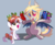 Size: 3103x2569 | Tagged: safe, artist:wicklesmack, oc, oc only, oc:pebbles, oc:star line, bat pony, fruit bat, pony, animal, happy, vector