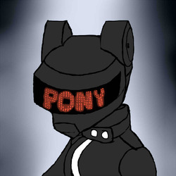 Size: 1000x1000 | Tagged: safe, artist:stillwaterspony, oc, oc only, pony, daft punk, ponified, solo, thomas bangalter