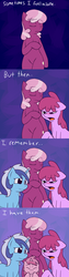 Size: 765x3060 | Tagged: safe, artist:skoon, berry punch, berryshine, cheerilee, minuette, ruby pinch, earth pony, pony, unicorn, semi-anthro, oh dat cheerilee, g4, bipedal, crying, family, tears of joy, tumblr