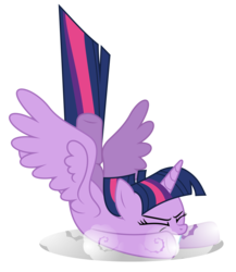 Size: 5196x6000 | Tagged: safe, artist:masem, twilight sparkle, alicorn, pony, g4, season 4, absurd resolution, crash, crashlight, female, mare, simple background, solo, transparent background, twilight sparkle (alicorn), vector