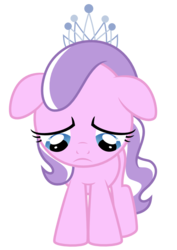 Size: 744x1052 | Tagged: safe, artist:claritea, diamond tiara, earth pony, pony, g4, female, sad, simple background, solo, svg, transparent background, vector