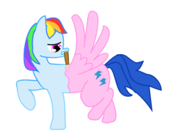Size: 1600x1200 | Tagged: safe, artist:bellalysewinchester, firefly, rainbow dash, g1, g4, bodypaint, g4 to g1, generation leap, paint, paint in hair, paint on feathers, paint on fur, simple background, transparent background