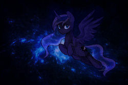 Size: 1275x850 | Tagged: safe, artist:suicidebystar, princess luna, alicorn, pony, g4, female, looking at you, mare, solo