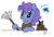 Size: 888x607 | Tagged: safe, artist:brisineo, oc, oc only, oc:jokeblue, pony, unicorn, fallout equestria, fanfic, female, mare, solo