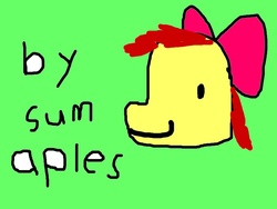 Size: 800x600 | Tagged: safe, artist:cap, apple bloom, g4, female, solo, stylistic suck