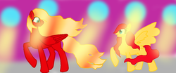 Size: 1024x428 | Tagged: safe, artist:gabythehedgehog, oc, oc only, pegasus, pony, duo, female, mare