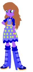 Size: 260x562 | Tagged: safe, artist:gabythehedgehog, oc, oc only, equestria girls, g4, boots, cheerilee's boots, clothes, equestria girls-ified, high heel boots, shirt, shoes, skirt, solo