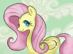 Size: 894x666 | Tagged: safe, artist:chiuuchiuu, fluttershy, g4, female, solo