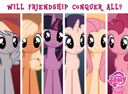 Size: 850x628 | Tagged: safe, applejack, fluttershy, pinkie pie, rainbow dash, rarity, twilight sparkle, alicorn, pony, g4, female, mane six, mare, twilight sparkle (alicorn)