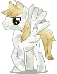 Size: 3121x4074 | Tagged: safe, artist:vector-brony, oc, oc only, oc:galaxyart, crystal pony, pegasus, pony, high res, male, simple background, solo, stallion, transparent background, vector