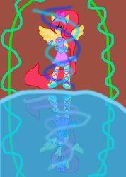 Size: 911x1280 | Tagged: safe, artist:gabythehedgehog, oc, oc only, equestria girls, g4, mirror lake