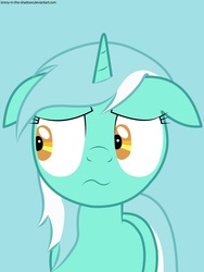 Size: 1500x2000 | Tagged: safe, artist:brony-in-the-shadows, lyra heartstrings, g4, female, solo, worried