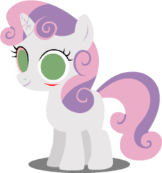 Size: 254x271 | Tagged: safe, sweetie belle, pony, unicorn, g4, female, filly, foal, horn, simple background, solo, sufferingsweetiebelle, transparent background