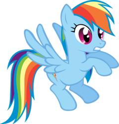 Size: 3619x3770 | Tagged: safe, artist:rainbowcrab, rainbow dash, pegasus, pony, friendship is magic, g4, female, simple background, solo, transparent background, vector