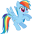 Size: 3619x3770 | Tagged: safe, artist:rainbowcrab, rainbow dash, pegasus, pony, friendship is magic, g4, my little pony: friendship is magic, female, simple background, solo, transparent background, vector