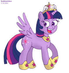 Size: 5220x5500 | Tagged: safe, artist:scobionicle99, twilight sparkle, alicorn, pony, g4, absurd resolution, element of magic, female, mare, simple background, solo, transparent background, twilight sparkle (alicorn)
