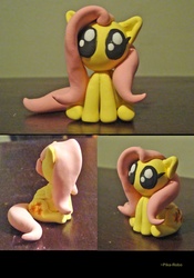 Size: 749x1068 | Tagged: safe, artist:pika-robo, fluttershy, g4, chibi, clay, irl, photo, sculpture