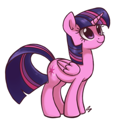 Size: 1800x1800 | Tagged: safe, artist:steffy-beff, twilight sparkle, alicorn, pony, g4, cute, female, folded wings, happy, looking up, mare, simple background, smiling, solo, transparent background, twilight sparkle (alicorn), vector