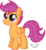 Size: 858x931 | Tagged: safe, artist:sasukex125, scootaloo, g4, female, simple background, solo, transparent background, vector