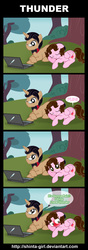 Size: 919x2597 | Tagged: safe, artist:shinta-girl, oc, oc only, oc:shinta pony, pony, aaron pony, blushing, comic, fart, fart noise, pum, translation