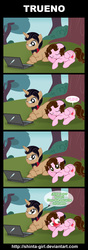 Size: 919x2597 | Tagged: safe, artist:shinta-girl, oc, oc only, oc:shinta pony, comic, fart, fart noise, spanish