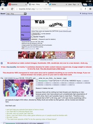 Size: 1536x2048 | Tagged: safe, rainbow dash, rarity, g4, /mlp/, 4chan, 4chan screencap, drama, google chrome, ios, ipad, op started shit, spoiler, text