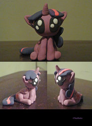 Size: 766x1044 | Tagged: safe, artist:pika-robo, twilight sparkle, alicorn, pony, g4, chibi, clay, female, irl, mare, photo, sculpture, twilight sparkle (alicorn)