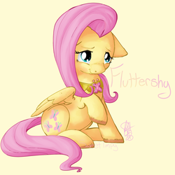 Size: 1628x1631 | Tagged: dead source, safe, artist:imp-oster, fluttershy, g4, cute, element of kindness, female, shyabetes, solo