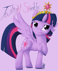 Size: 1809x2199 | Tagged: dead source, safe, artist:imp-oster, twilight sparkle, alicorn, pony, g4, element of magic, female, mare, solo, twilight sparkle (alicorn)